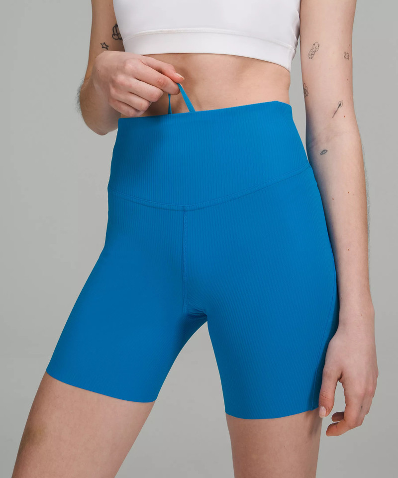 Base Pace High-Rise Ribbed Short 6" 4