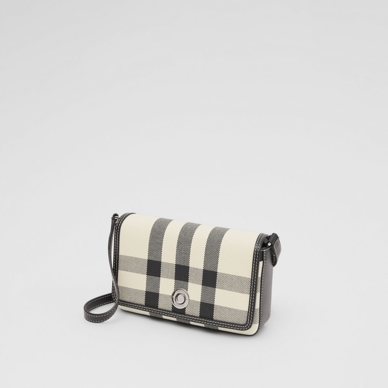 Check Cotton Jacquard Penny Bag - 4
