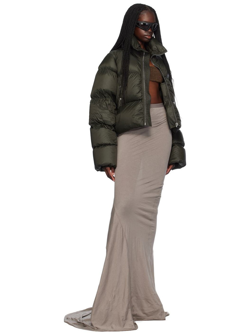 Rick Owens Green Porterville Turtle Down Jacket outlook