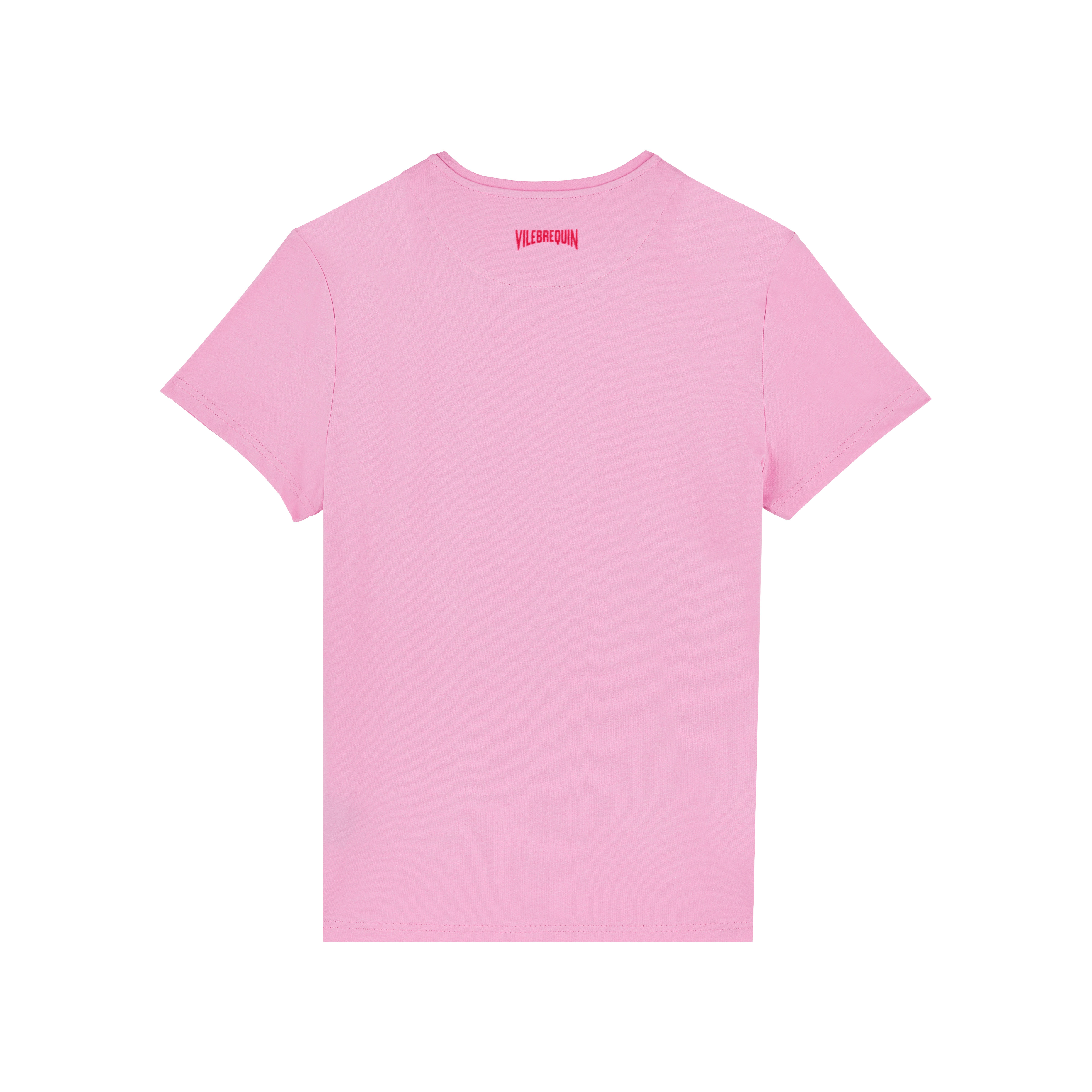 Organic Cotton T-shirt Flocked Turtle Heart Tahiti - 2