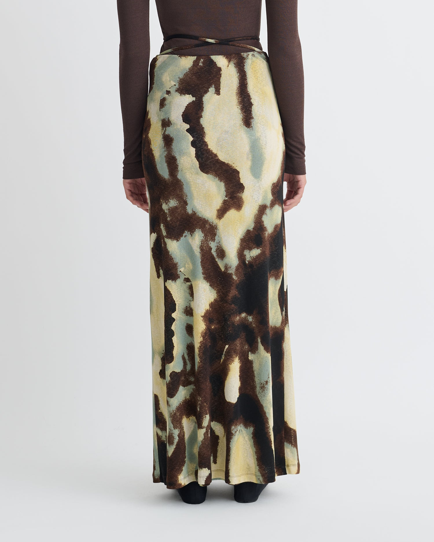 Mesh Jersey Long Skirt - 6