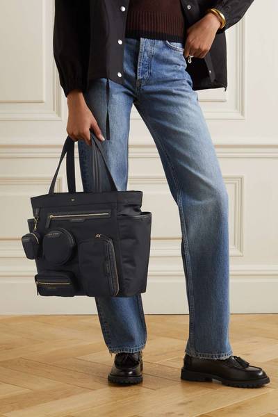 Anya Hindmarch + NET SUSTAIN Working From Home leather-trimmed recyeled shell tote outlook