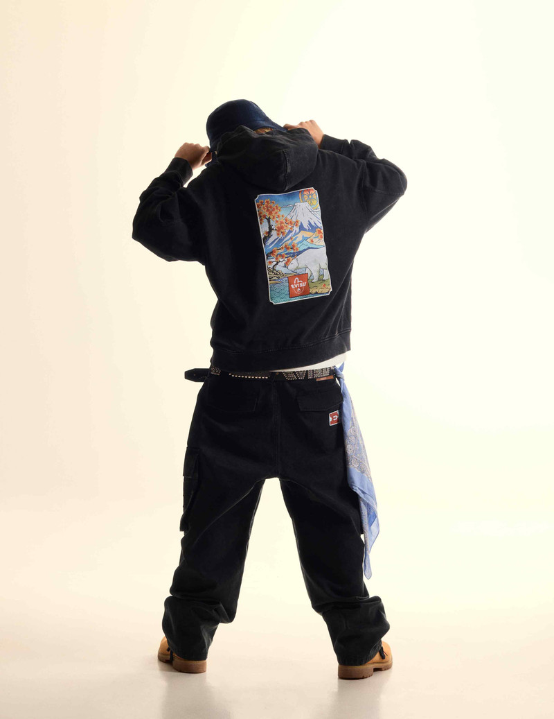 EVISU X MOOSE KNUCKLES Ukiyo-e Fisherman Hat 7