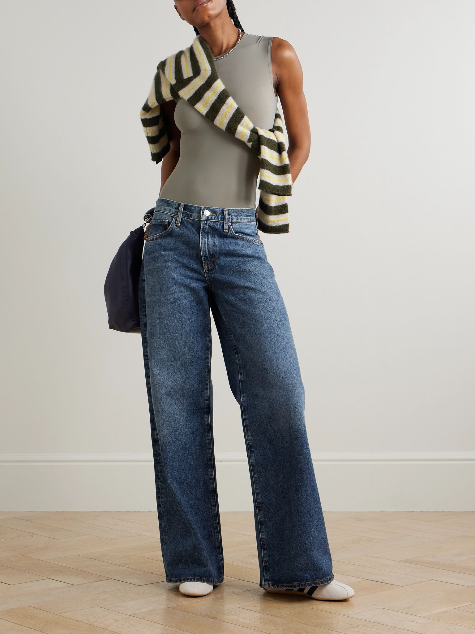 Clara Baggy low-rise wide-leg organic jeans Mid denim - 2