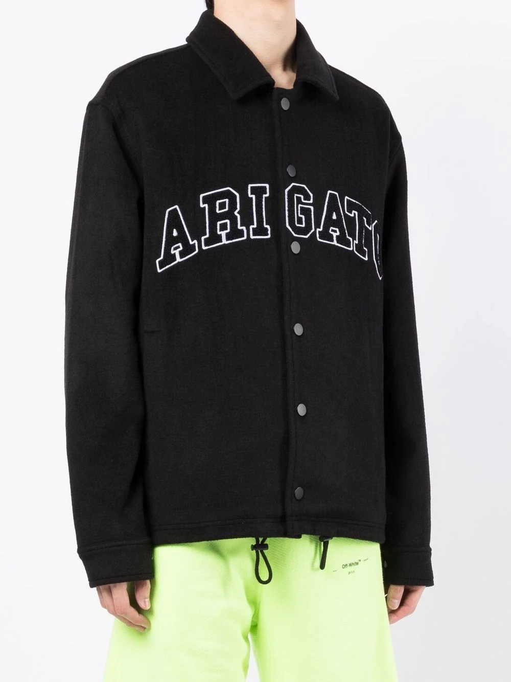 Coach logo-letter shirt jacket - 3