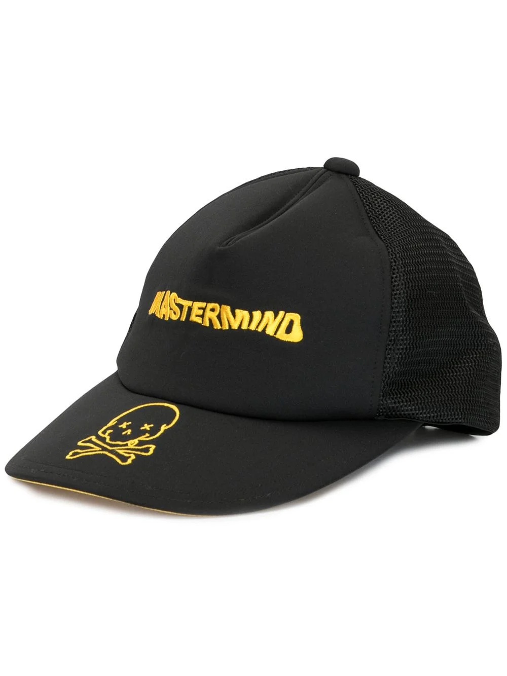 slogan embroidered cap - 1