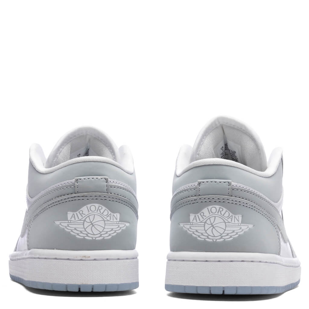 AIR JORDAN 1 LOW WOMEN'S - WHITE/WOLF GREY - 4