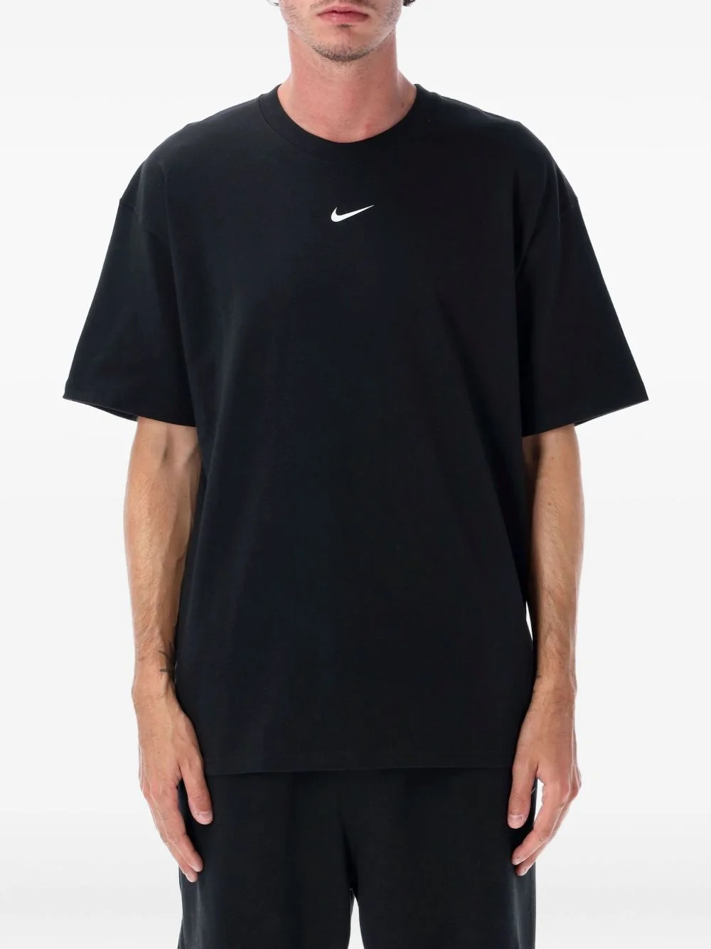 swoosh-print T-shirt - 1