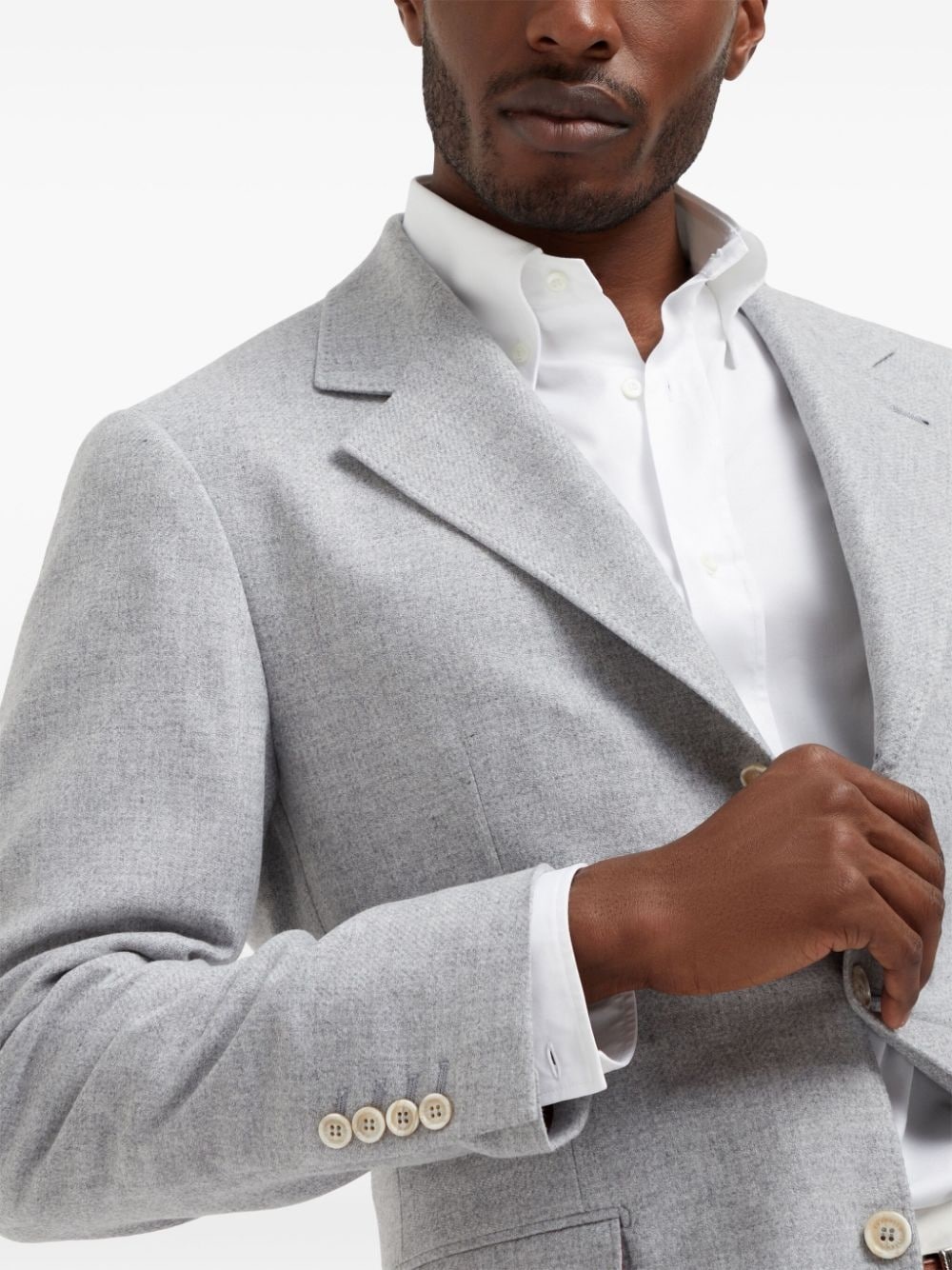 single-breasted blazer - 6