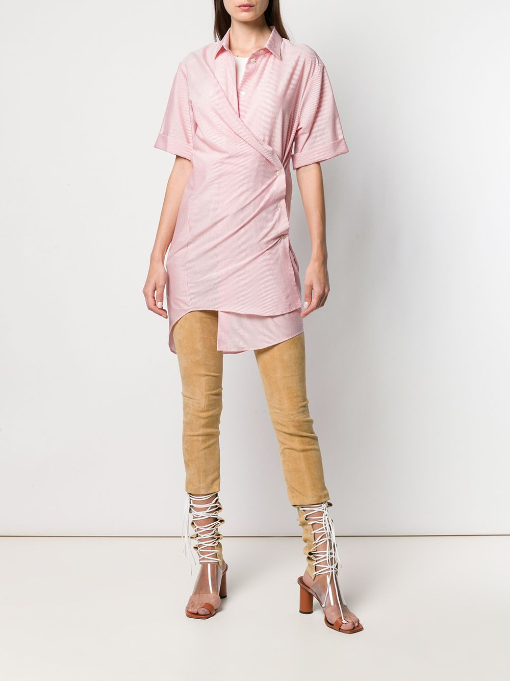 striped long shirt - 2