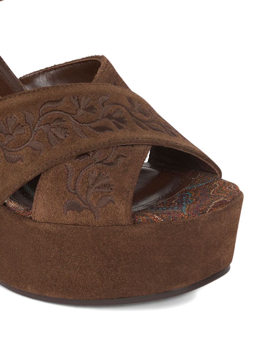 115mm suede sandals - 4