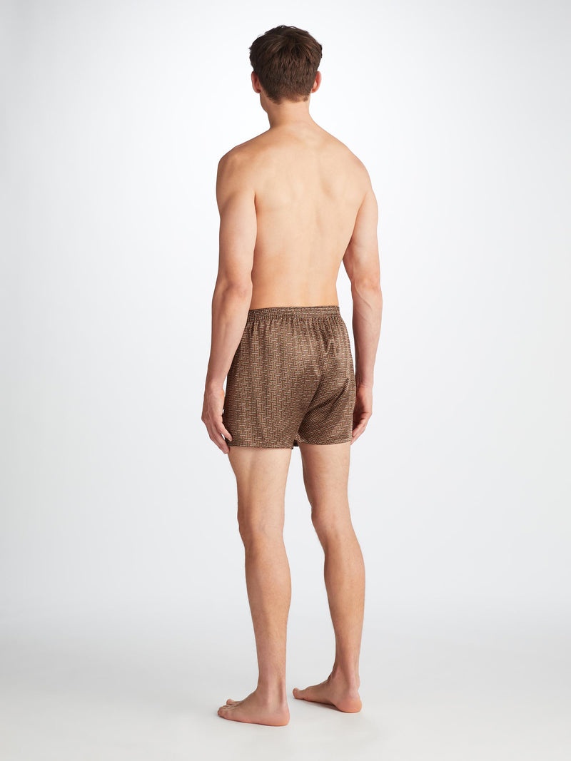 Men's Classic Fit Boxers Brindisi 109 Silk Satin Green - 4