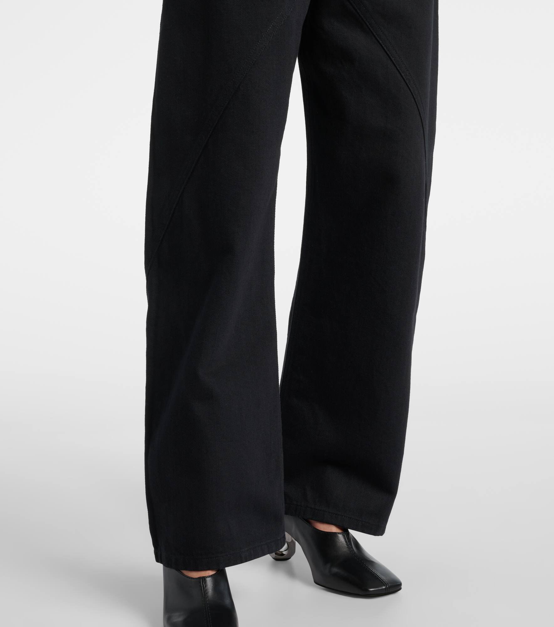 High-rise barrel-leg jeans - 6