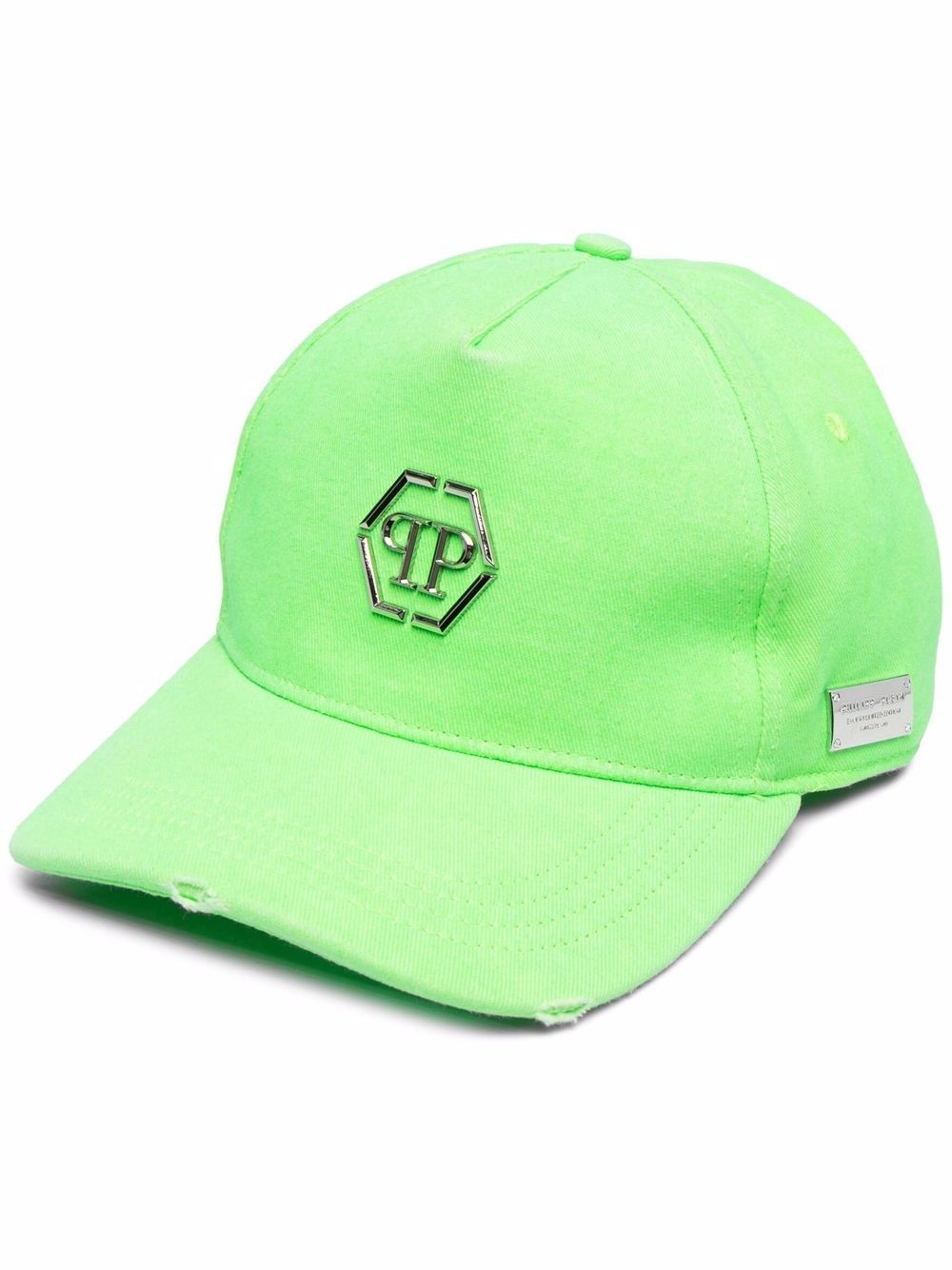 logo-plaque cotton cap - 1