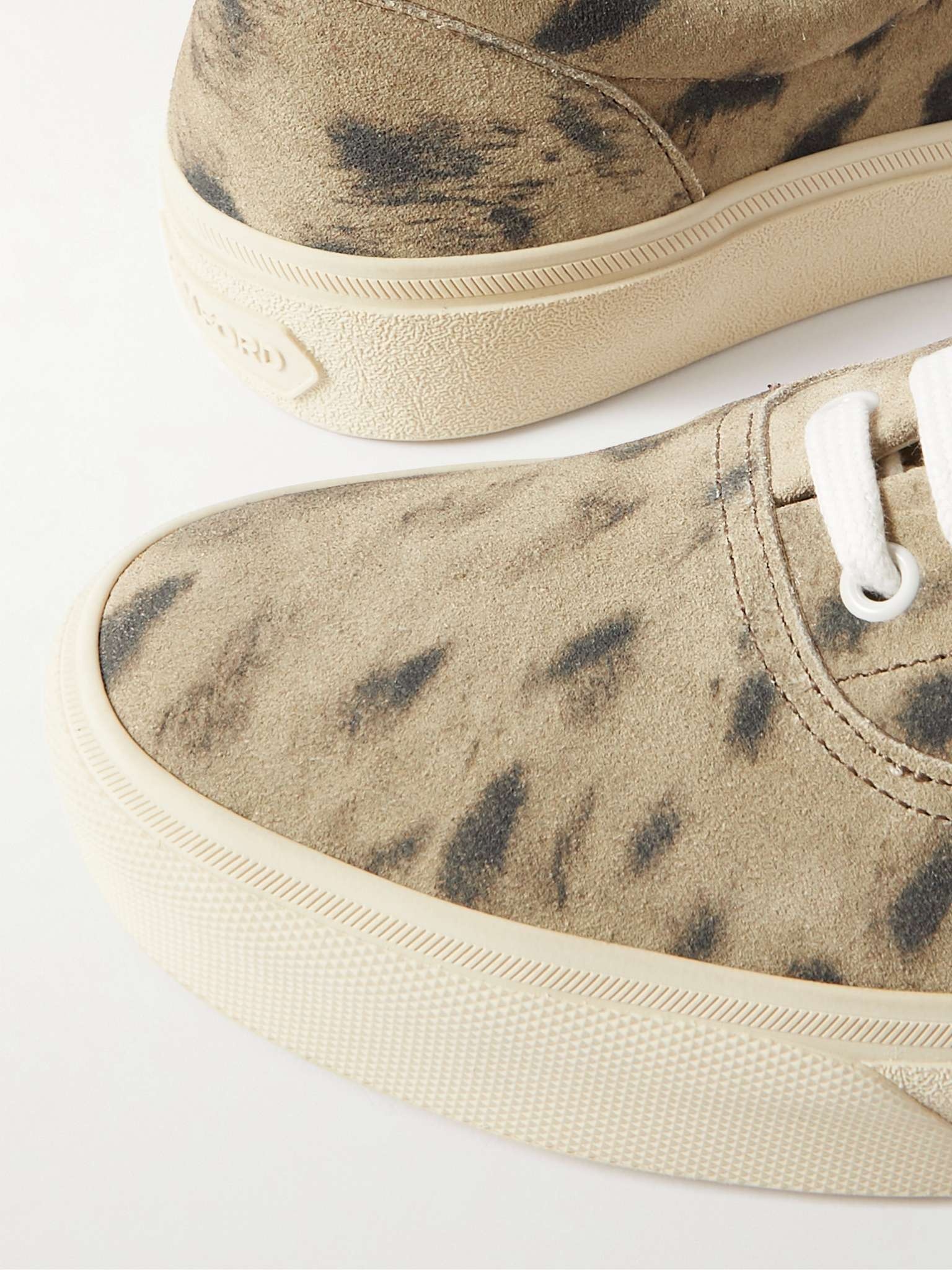 Jude Cheetah-Print Suede Sneakers - 6