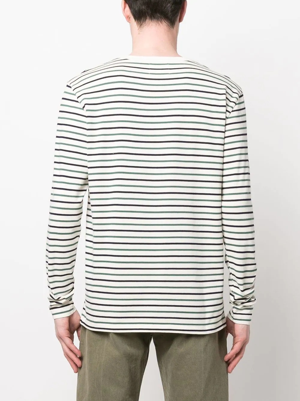 striped long-sleeve T-shirt - 4