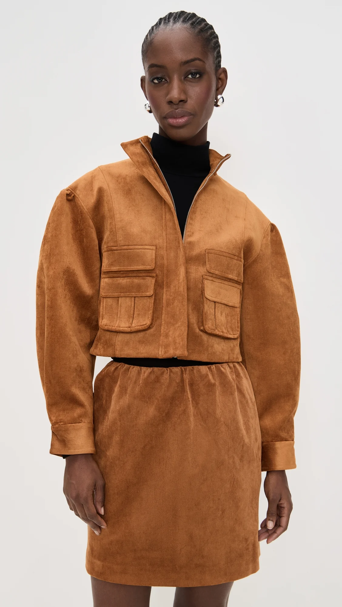 3D Pocket Wide-Sleeve Jacket - 1