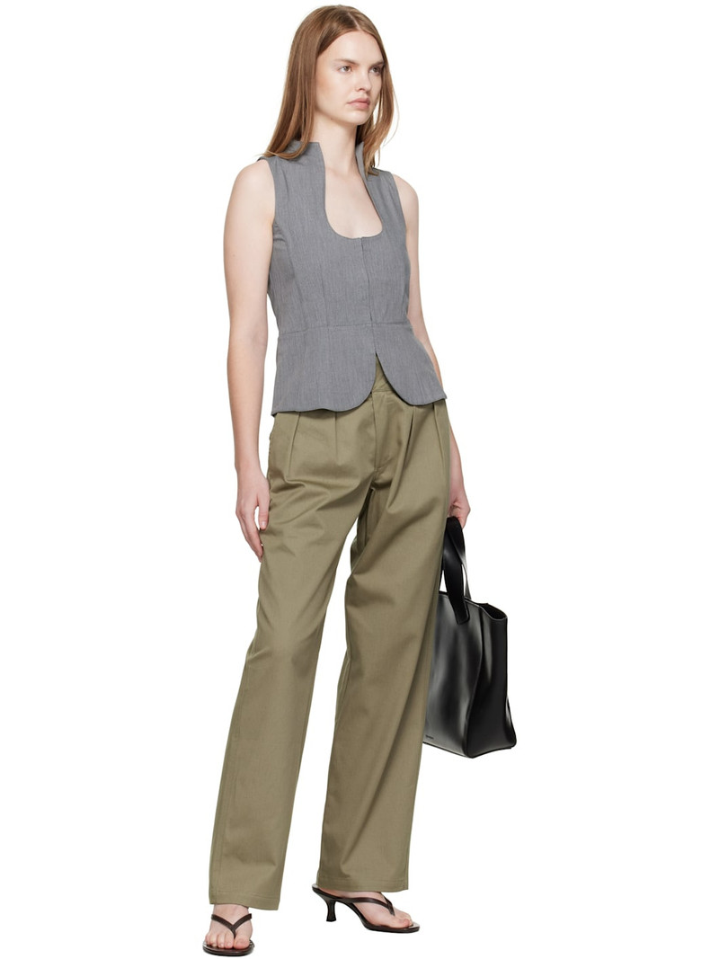 gimaguas Khaki Martin Trousers outlook