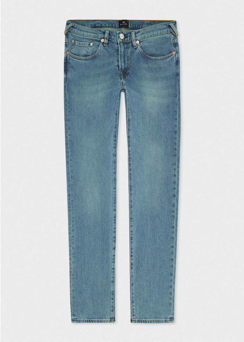Tapered-Fit Antique Wash 'Organic Vintage Stretch' Jeans 1