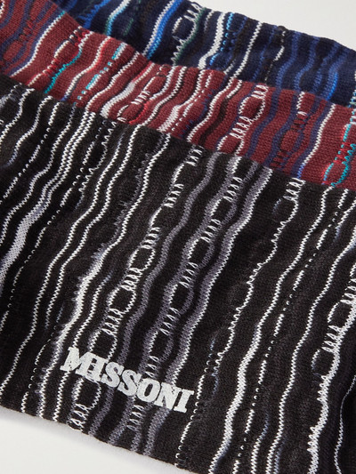 Missoni Three-Pack Cotton-Blend Socks outlook