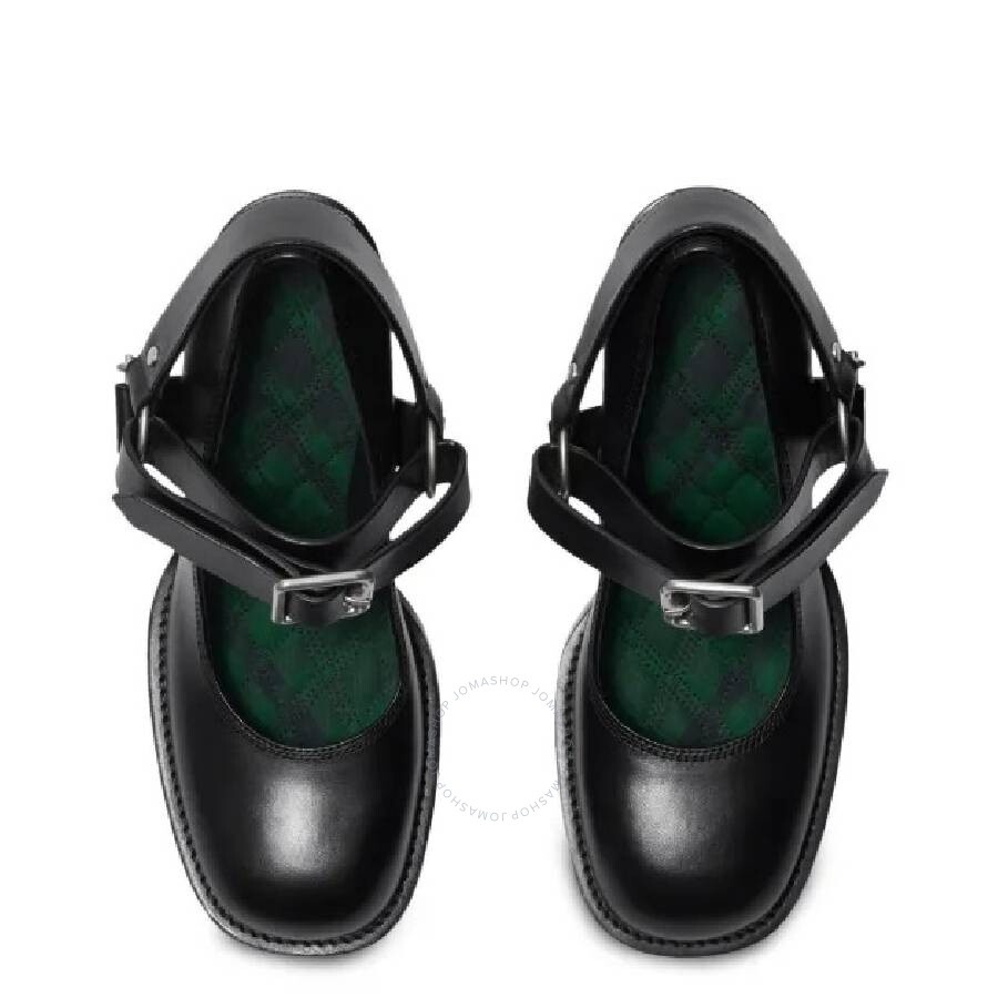 Burberry Stirrup Buckled Strap Leather Pumps - 2
