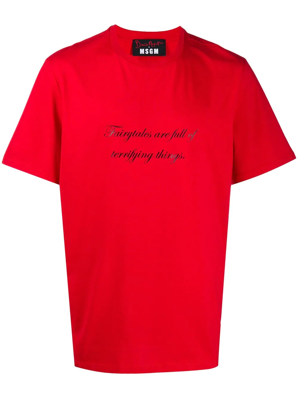 slogan print cotton T-shirt - 1