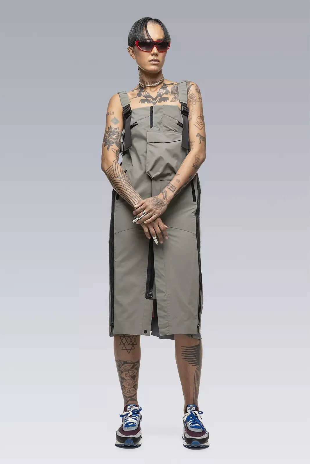 ACRONYM SAC-D6012 sacai / ACRONYM Dress Alpha Green | REVERSIBLE