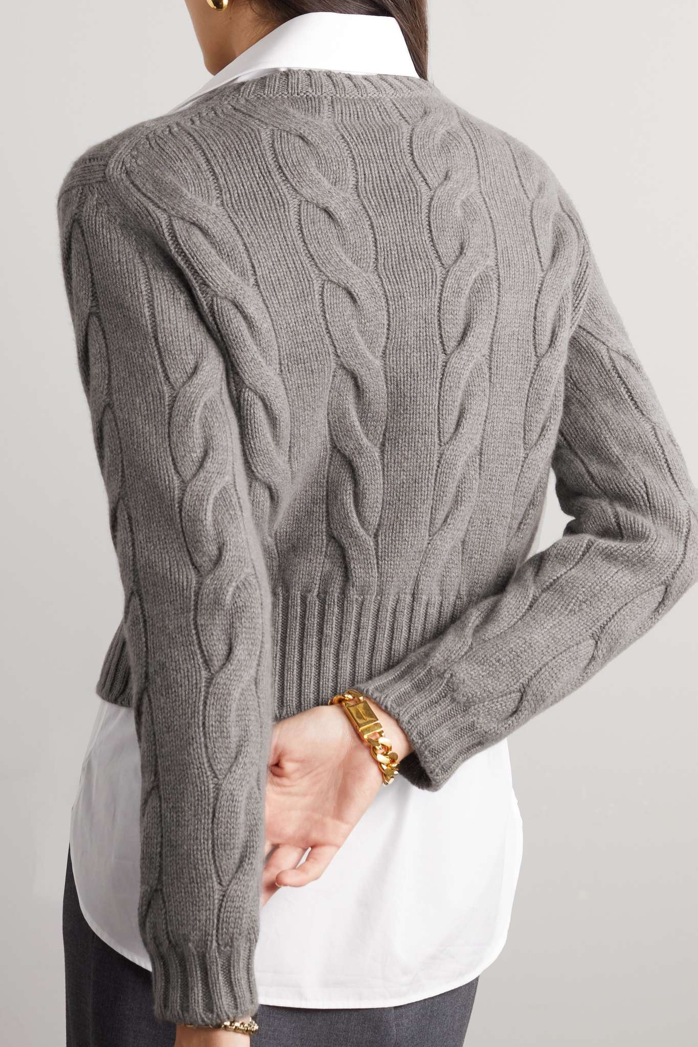 Cable-knit cashmere sweater - 3