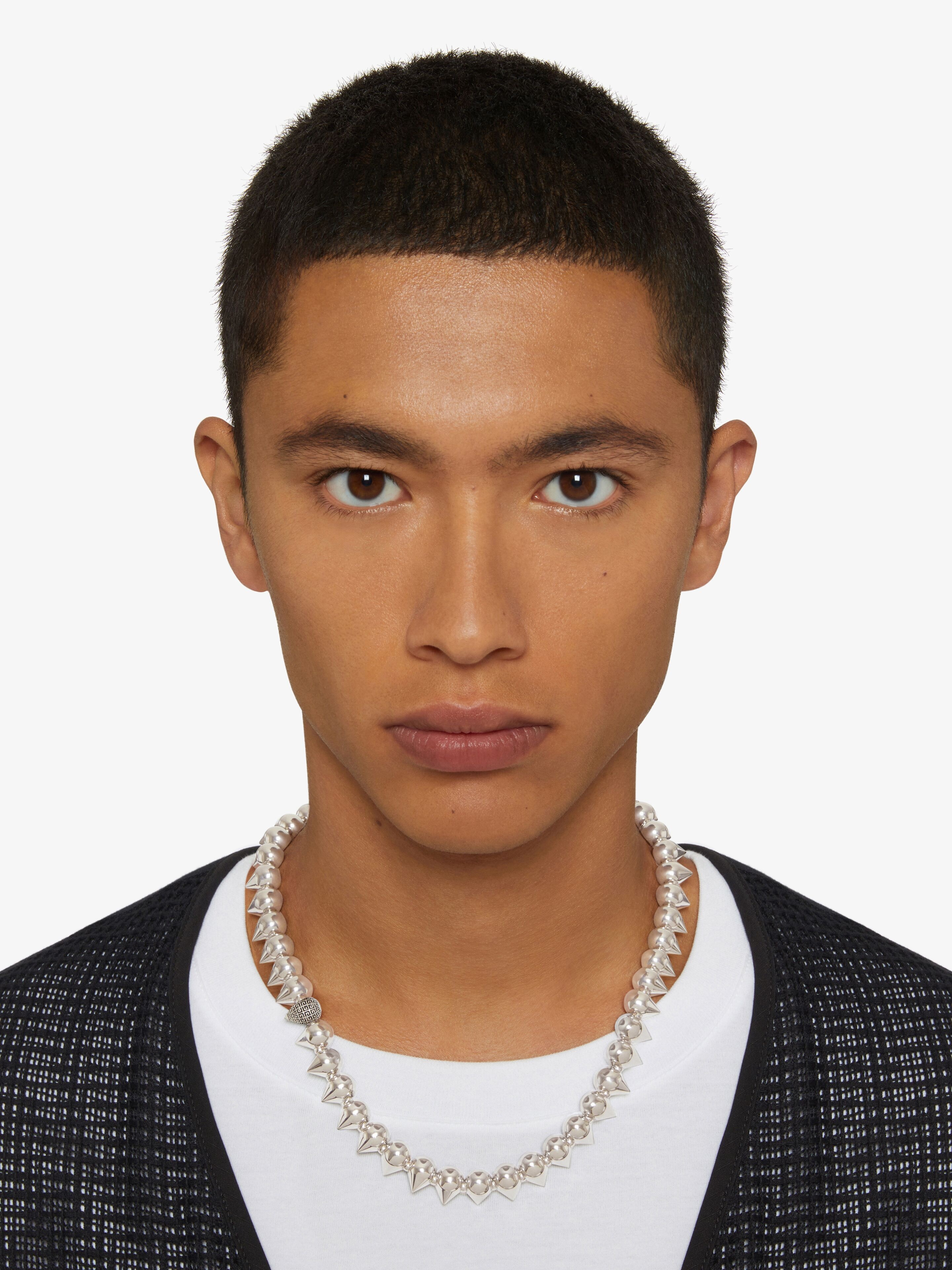 G STUD NECKLACE IN METAL - 3