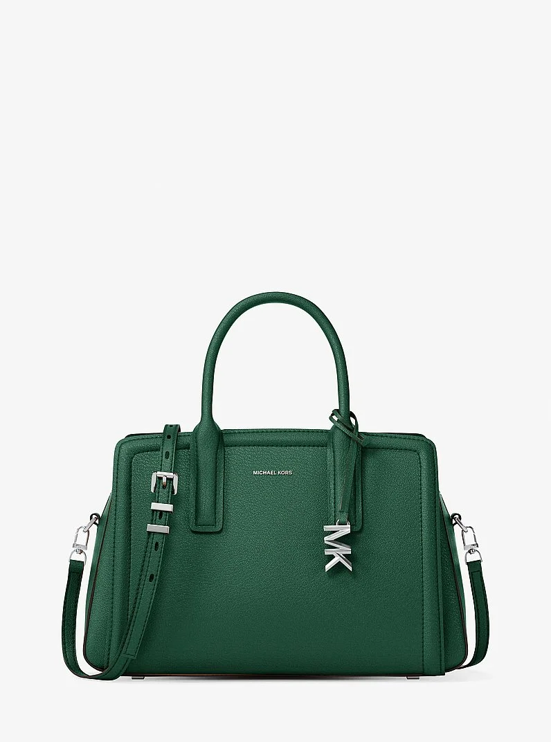Laila Medium Leather Satchel - 1