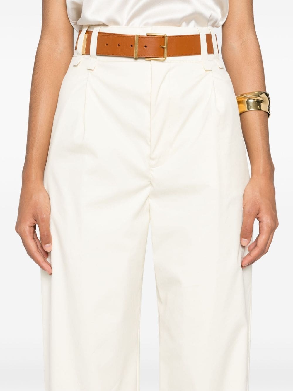 dart-detailed straight trousers - 5