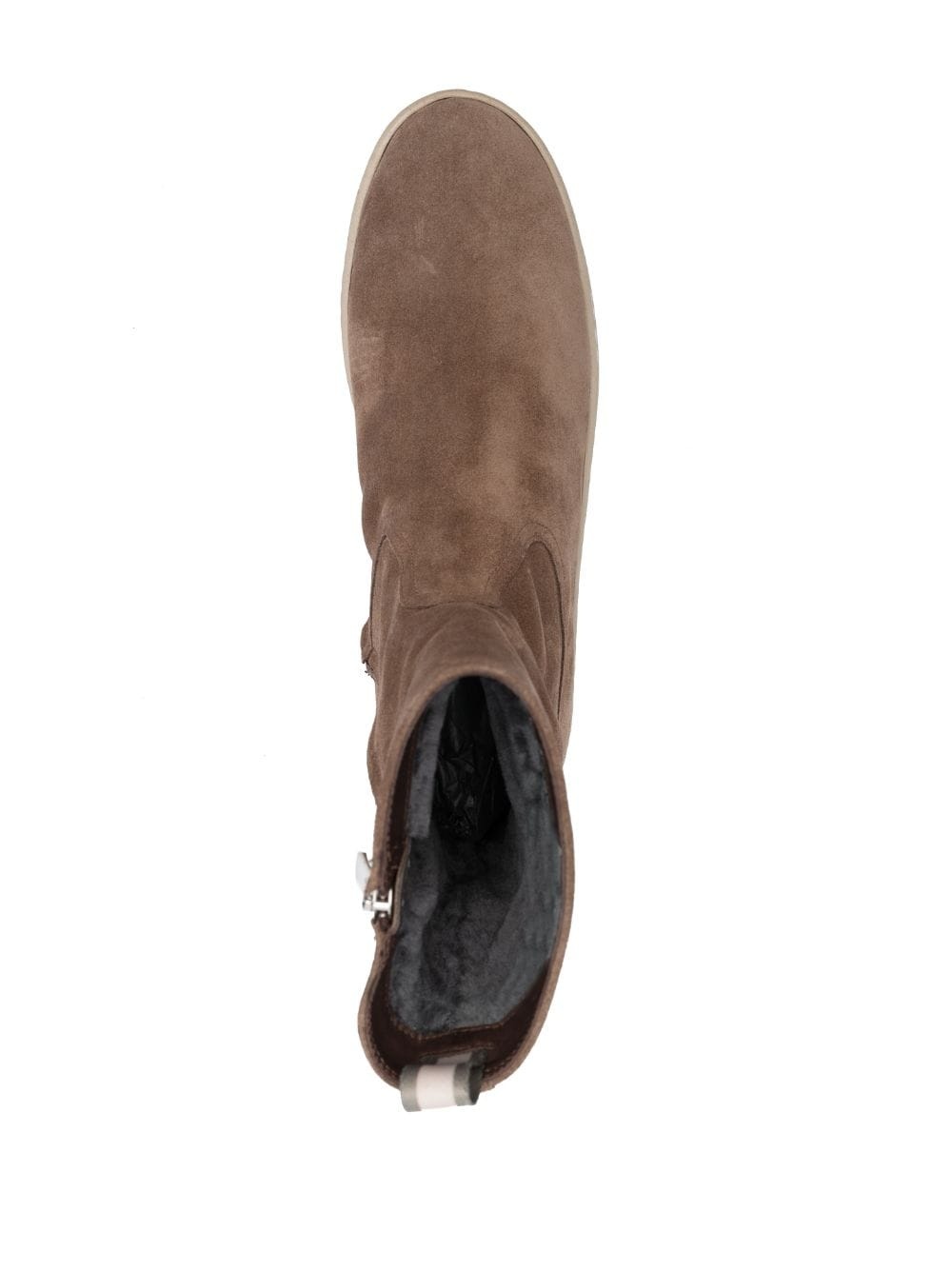 flat-sole leather boots - 4
