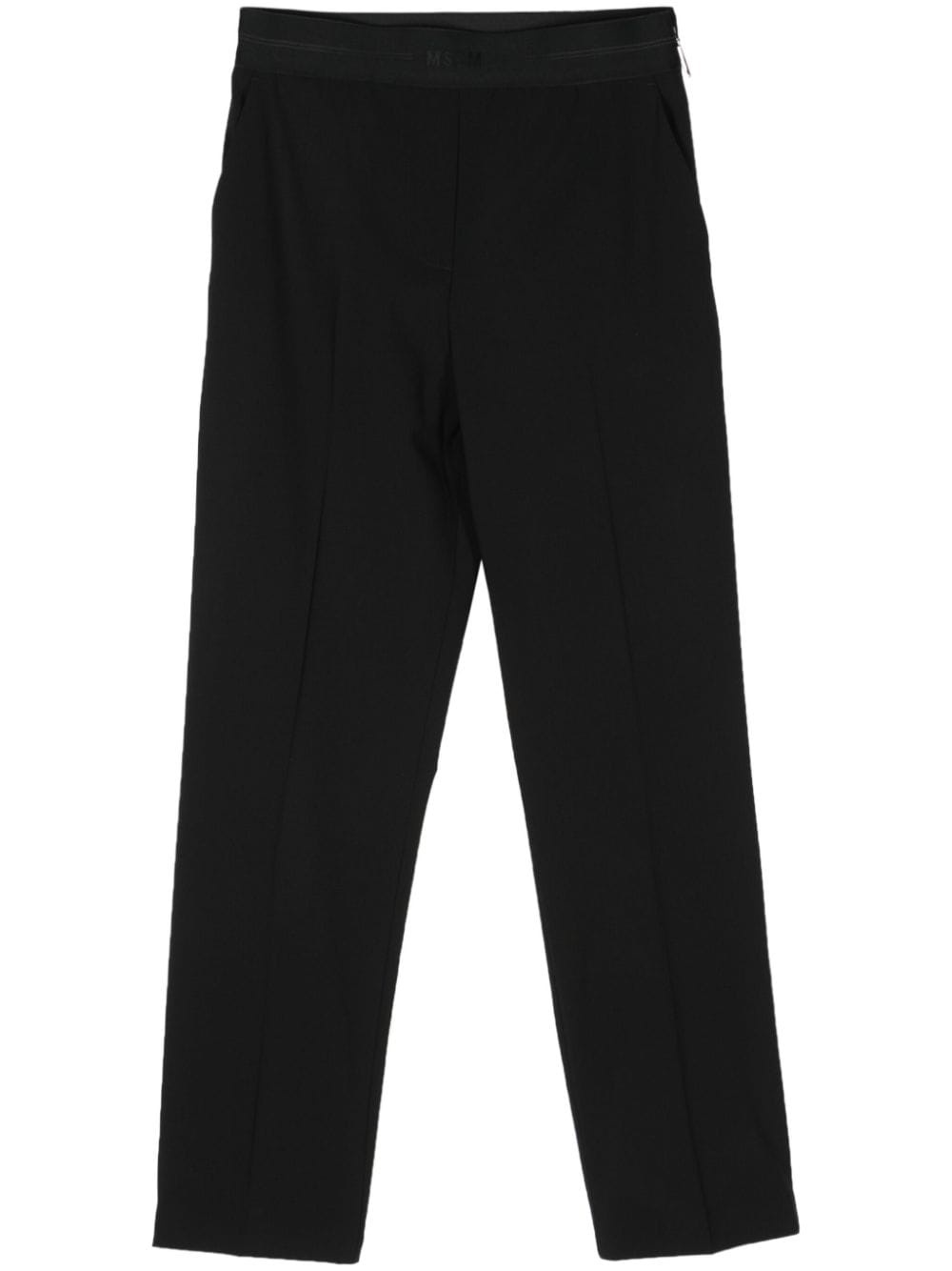 tapered virgin wool trousers - 1