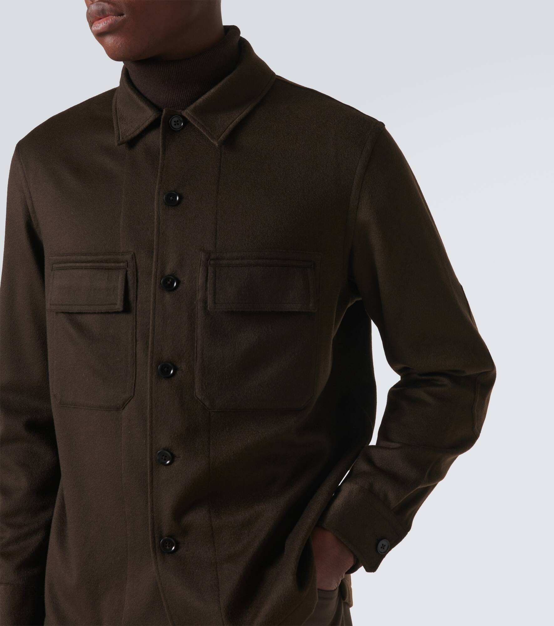Alba cashmere overshirt - 5