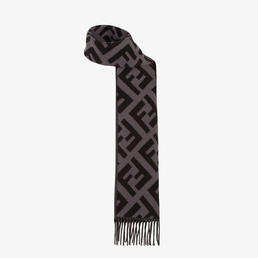 Black cashmere scarf - 2