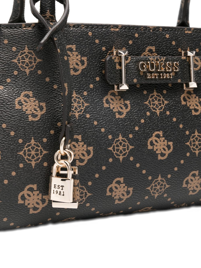 Carrie logo-charm tote bag 3