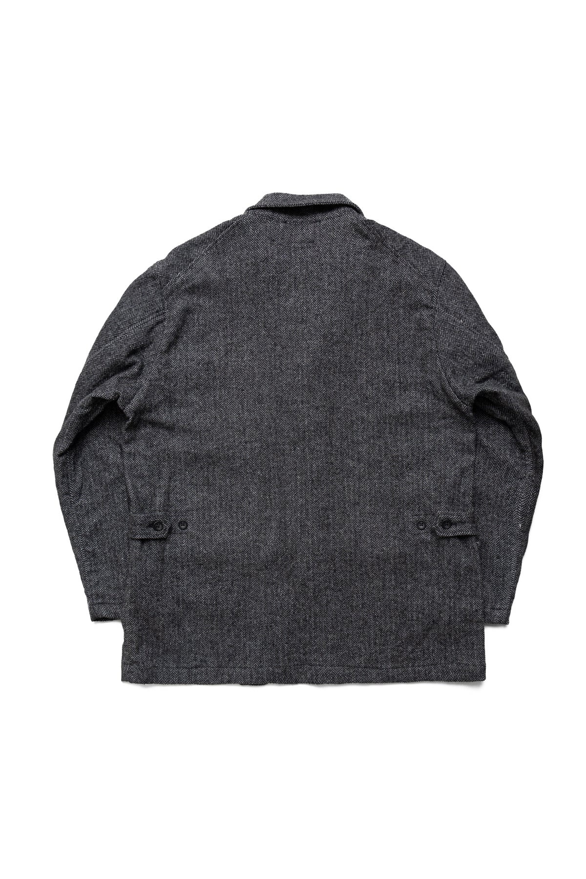 Loiter Jacket Poly Wool Herringbone - Grey - 3