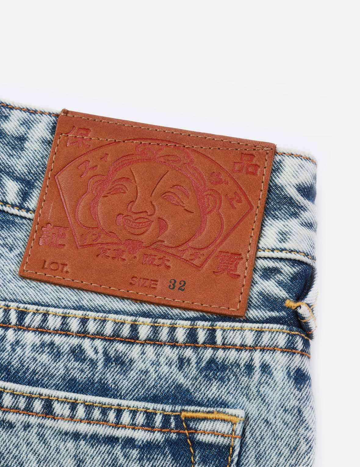 GRAFFITI LOGO DETACHABLE WIDE-LEG DENIM JEANS - 10