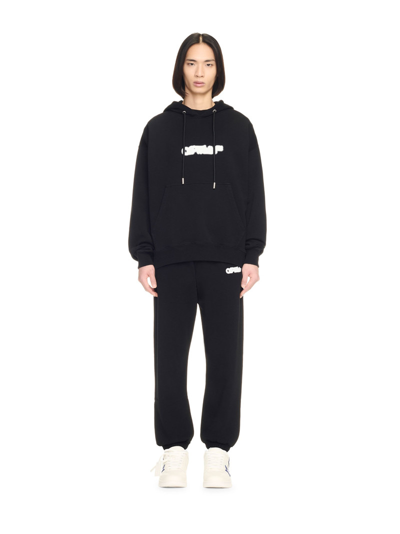Off-White Black Spray Arrow Hoodie outlook