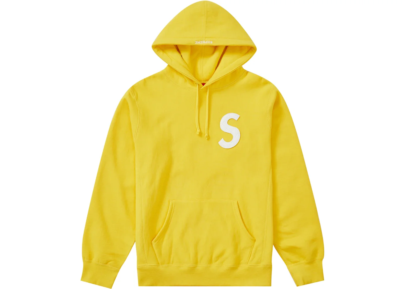 Supreme S Logo Hooded Sweatshirt (SS20) Yellow - 1