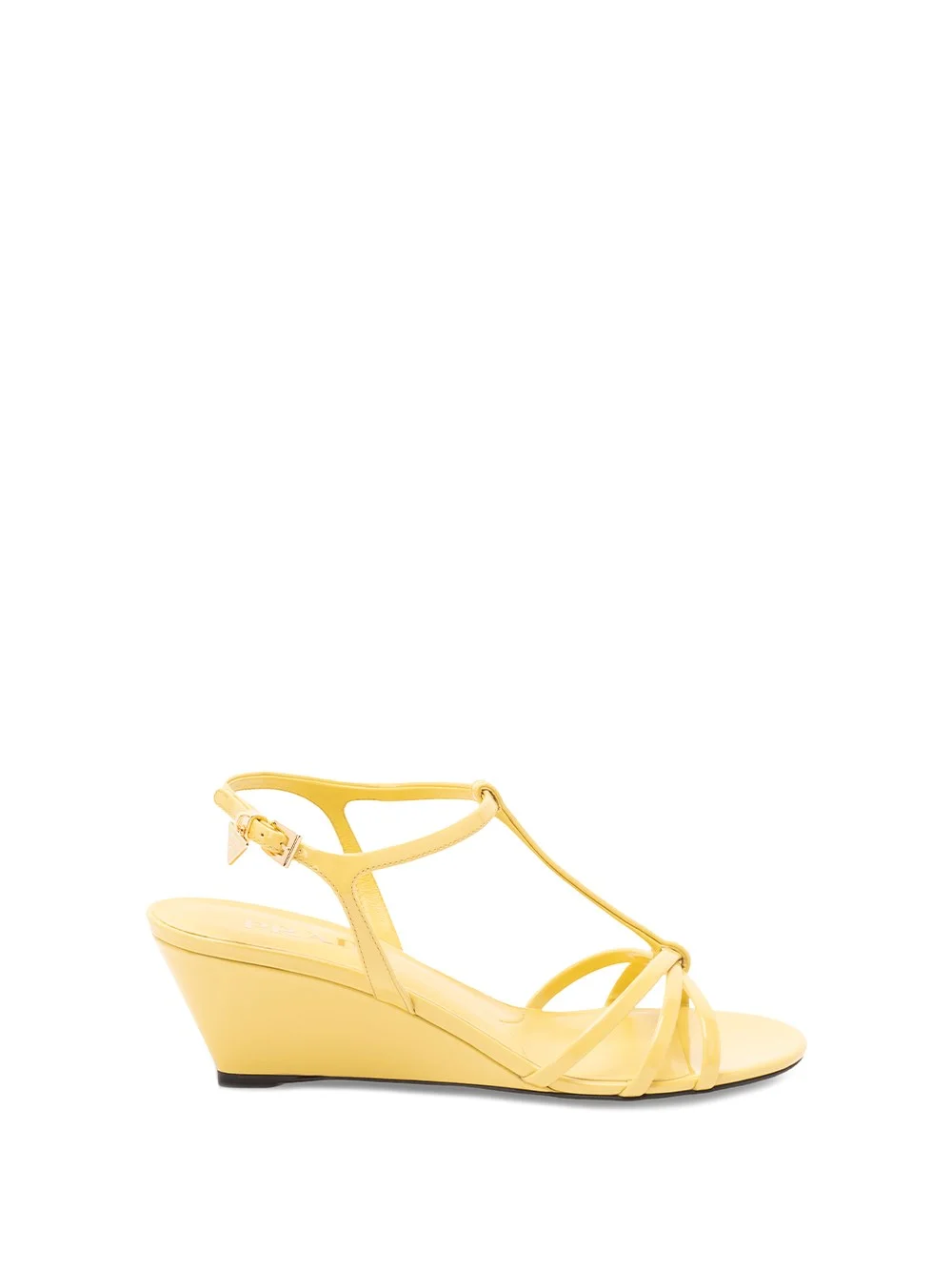 Patent Leather Wedge Sandals - 1
