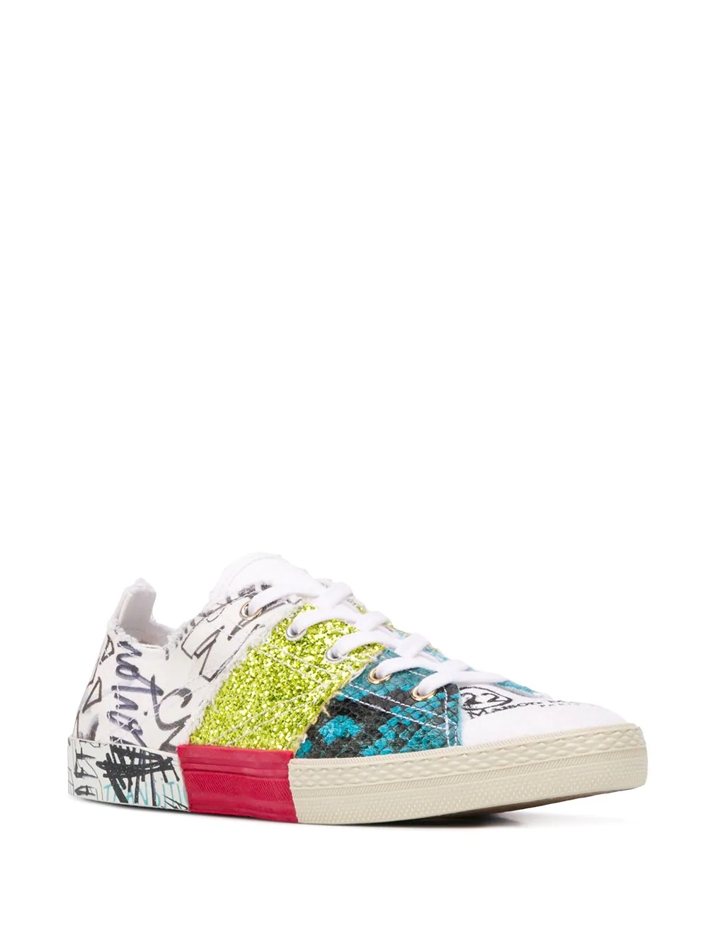 Graffiti low-top sneakers - 2