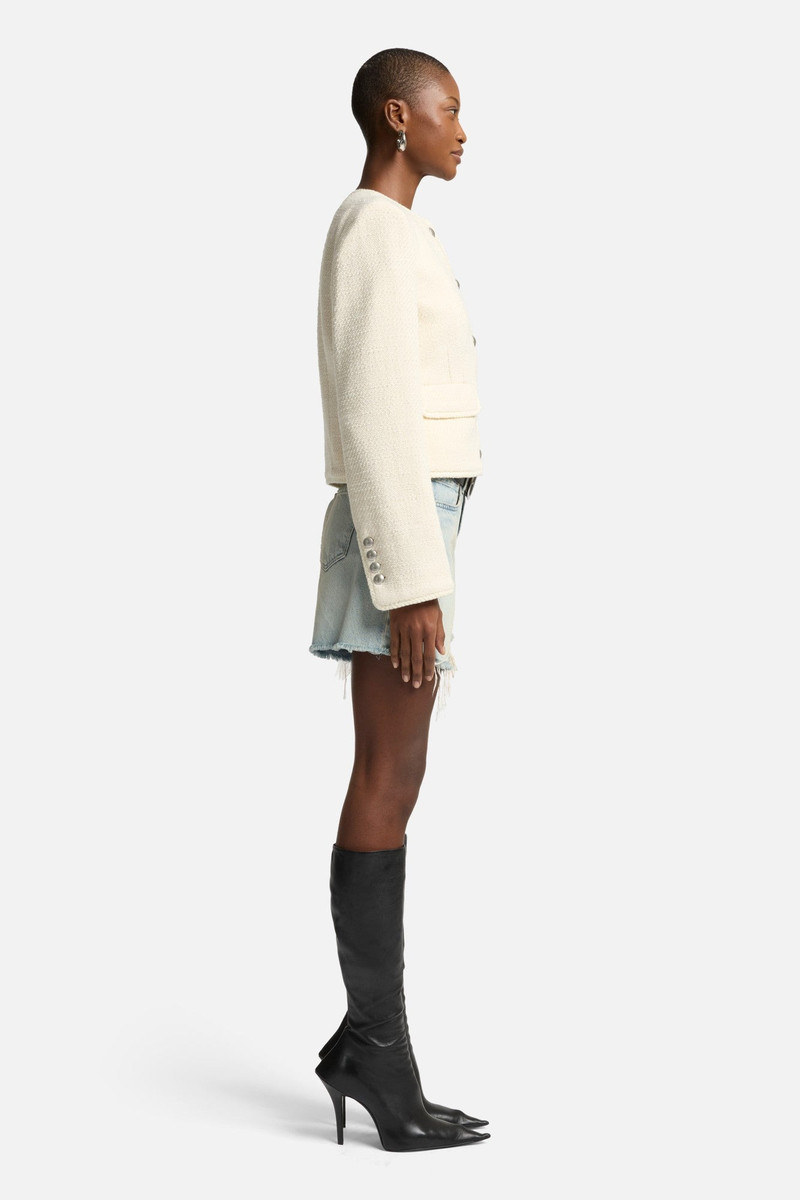 Boucle Jacket in Ivory 6