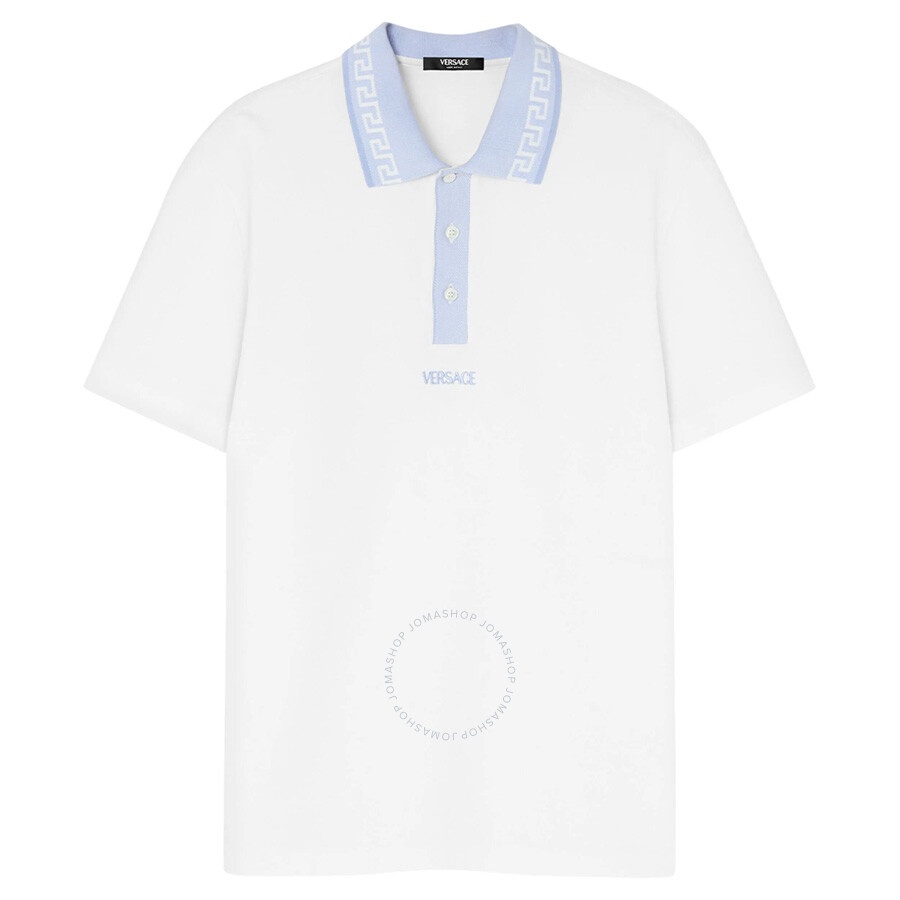Versace Greca-Collar Polo Shirt - 1