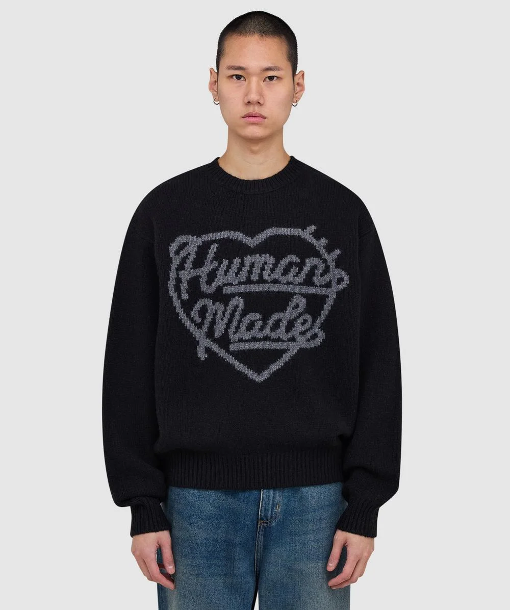 Heart knit sweater - 1