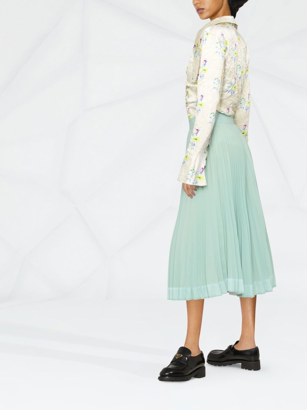 pleated midi skirt - 4