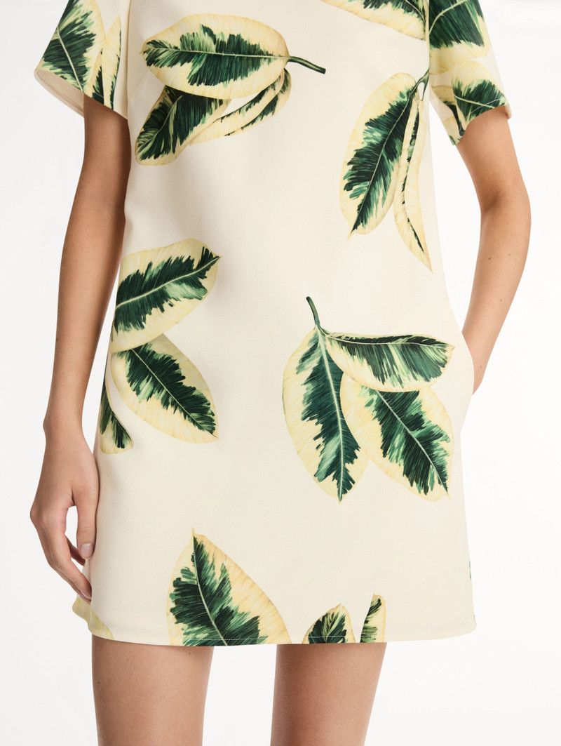 FICUS LEAVES SHIFT DRESS 5