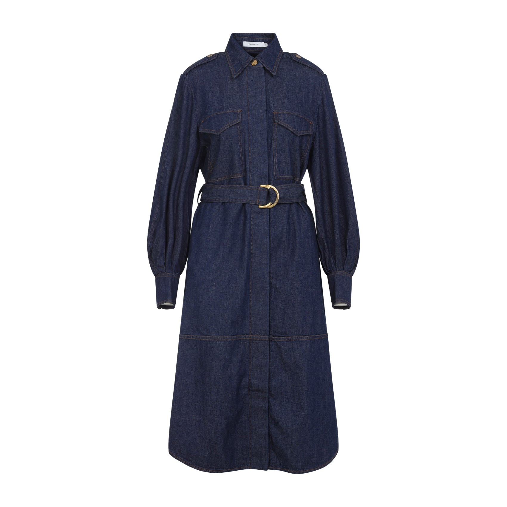 Zimmermann Denim Cargo Mini Dress Women - 1