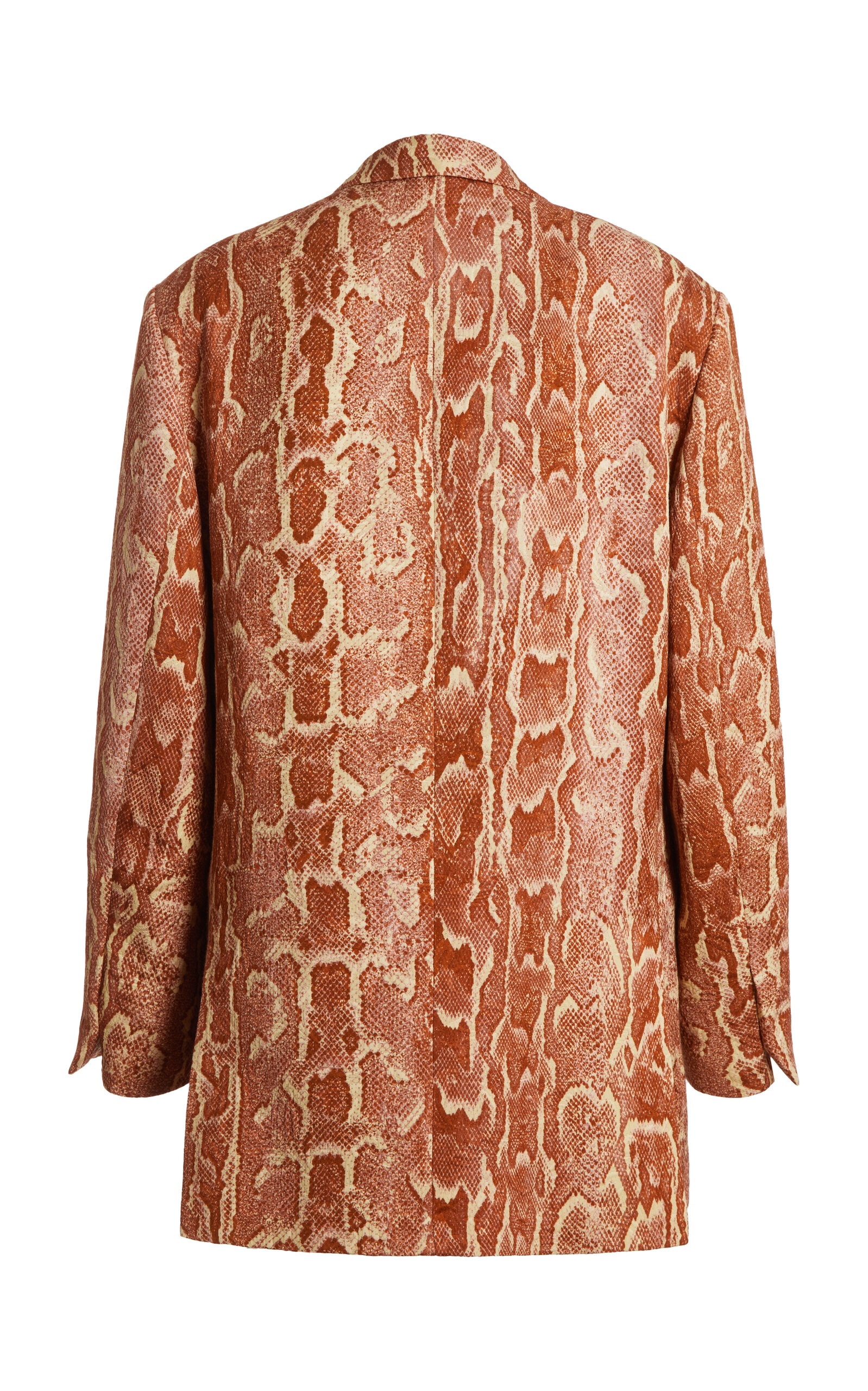 Basti Snake-Printed Cotton-Jacquard Blazer python - 3