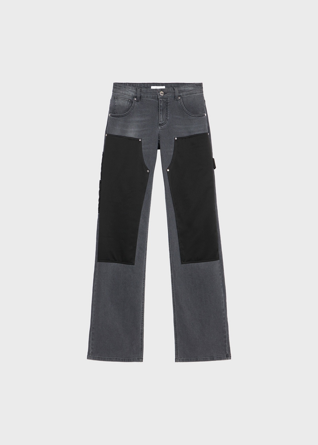 BOYFIT JEANS WITH CARGO DETAILS IN SATIN - 1